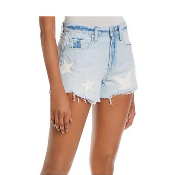 Blank NYC Pants - BlankNYC The Barrow - Light Blue Denim Star Shorts, size 26. New with tags!